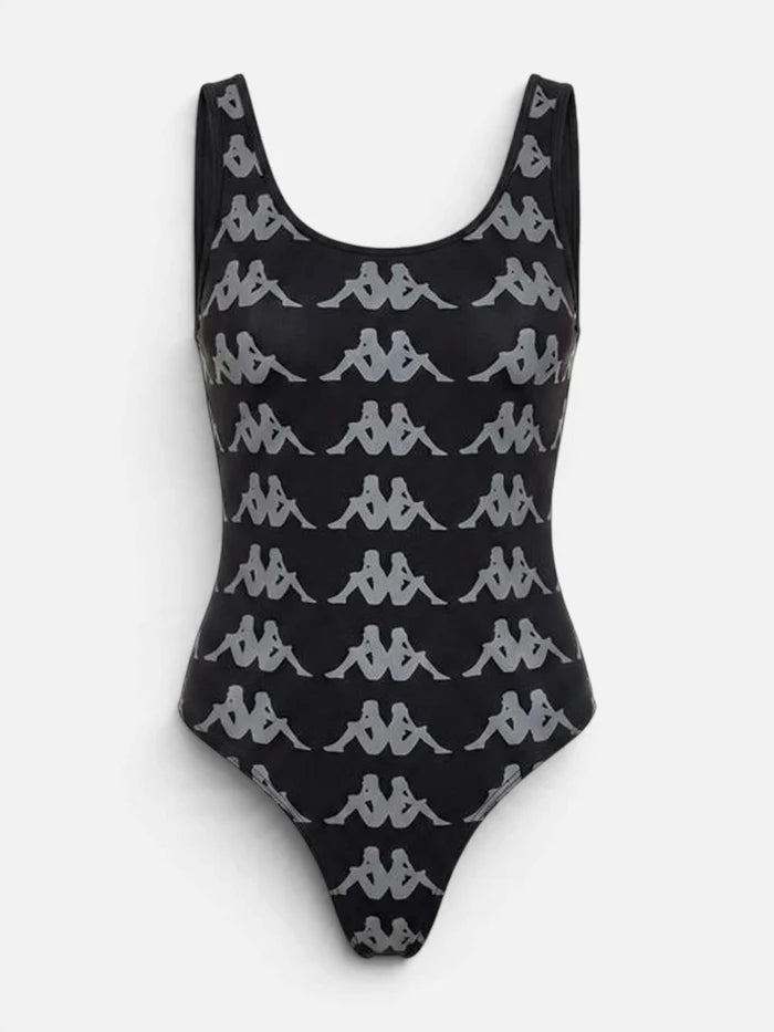 Body Lycra Kappa Authentic Mujer Editta Negro