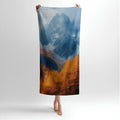 Bright Autumn Mountains 3D Print - Soft Cotton Terry Bath & Beach Towel