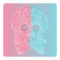 BUBS GODIS® Giant Bubble Gum Sour Dizzy Skulls Foam Gummy Candy - 0.40 lb.