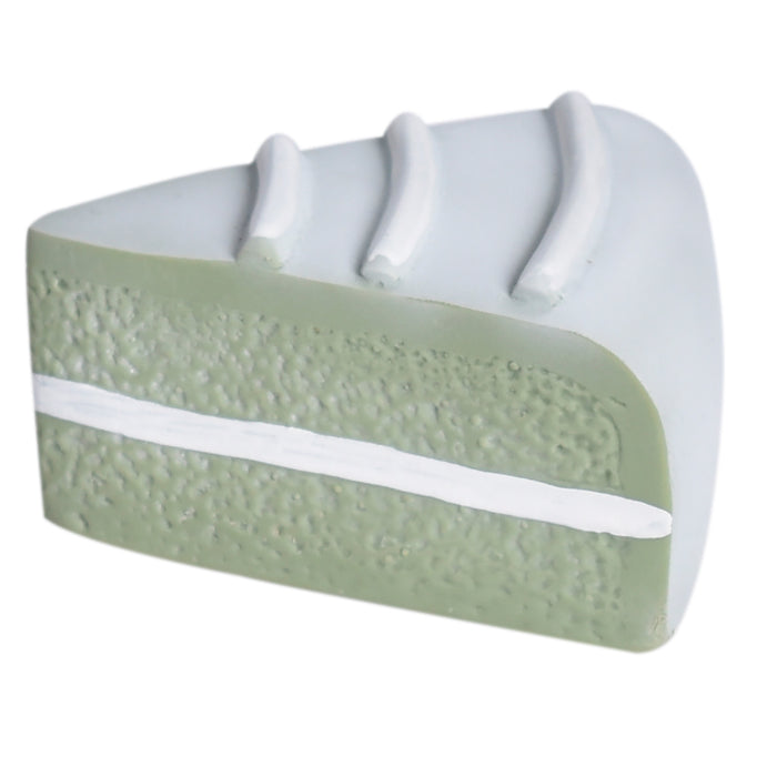 Cake Natural Rubber Teether, Rattle & Pretend Play