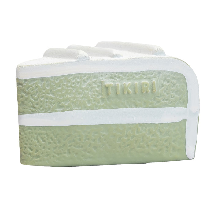 Cake Natural Rubber Teether, Rattle & Pretend Play