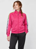 Campera Mujer Kappa 222 Banda Wanniston Degrade Fuxia-Blanco-Lime — vista principal