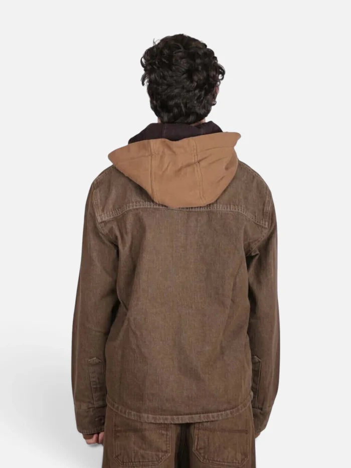 Campera NTF Jean Barcelona C/capucha Chocolate