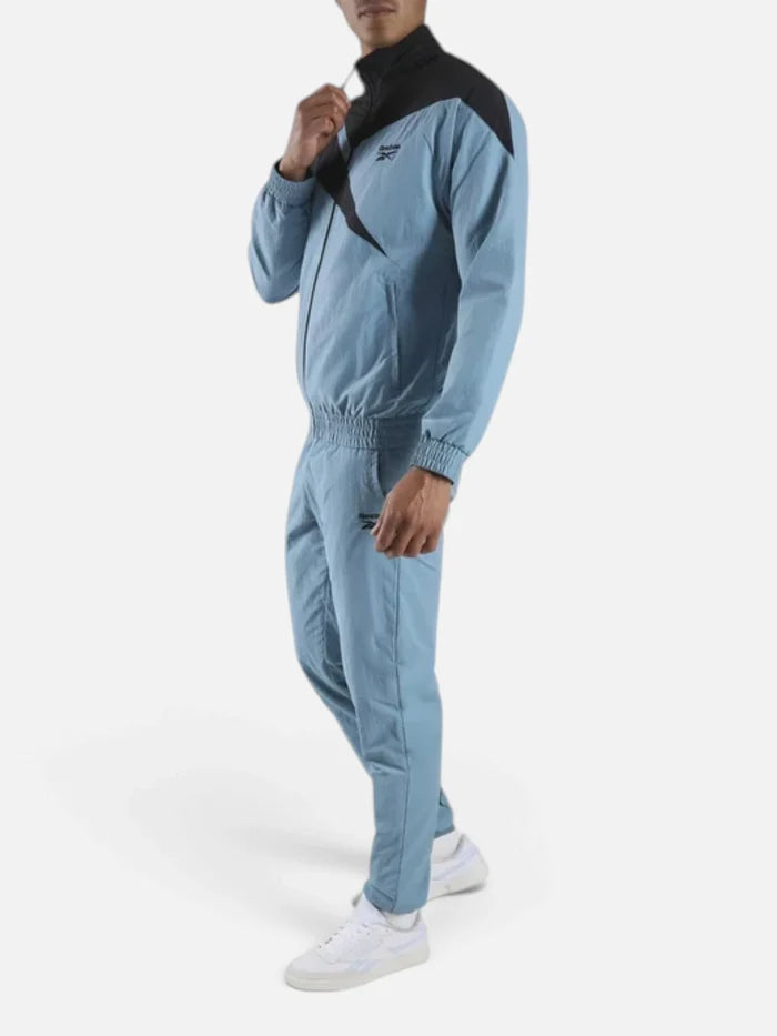 Campera Reebok Classic Leatherf Fr Tracktop - Warped Azul/Negro