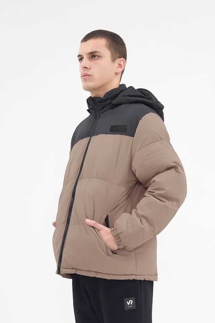Campera Vart Puffer Esteroide Beige