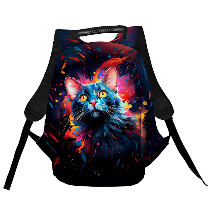 Cat Paint Art Anti-Theft Laptop Backpack – Urban Travel Bag