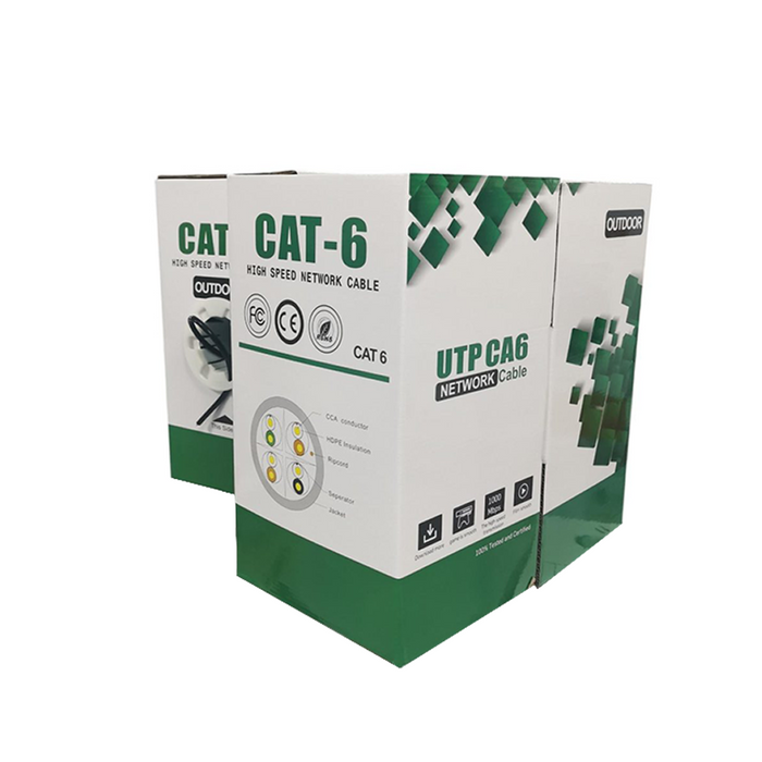 CAT6 CCA RJ45 ETHERNET NETWORK CABLE 15M BLACK