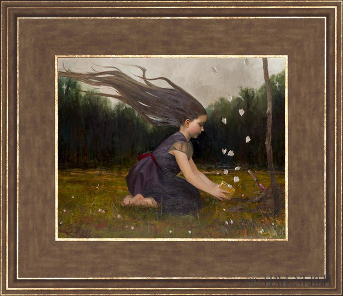 Catching Butterflies Open Edition Print / 10 X 8 Gold 14 3/4 12 Art