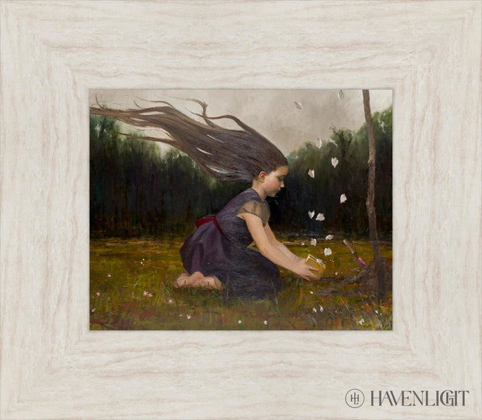 Catching Butterflies Open Edition Print / 10 X 8 Ivory 15 1/2 13 Art