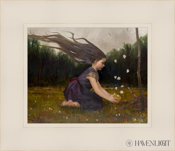 Catching Butterflies Open Edition Print / 10 X 8 White 14 1/4 12 Art