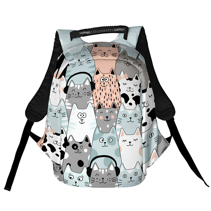 Cats in Headphones Anti-Theft Laptop Backpack – Urban Travel Bag