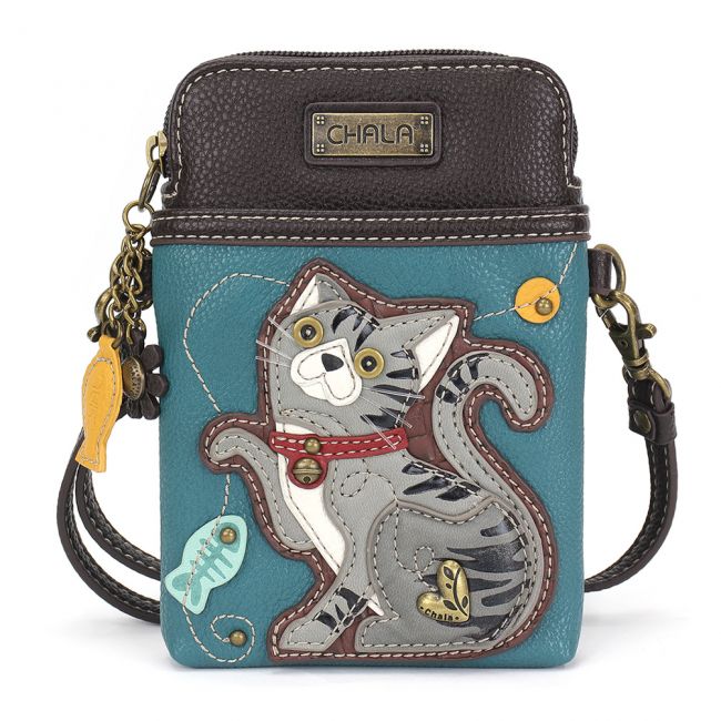Cell Phone Xbody Turquoise Cat