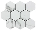 Cellini Blanco 4" Hex Porcelain Mosaic Tile 11x14 Sheet