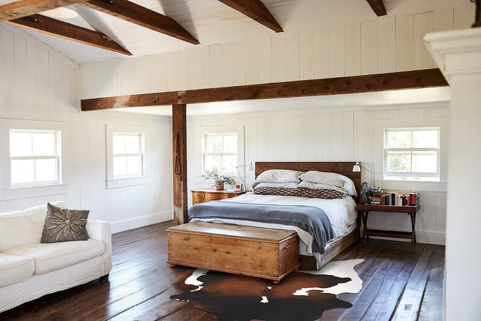 Chocolate and White Cowhide Rug #B10727
