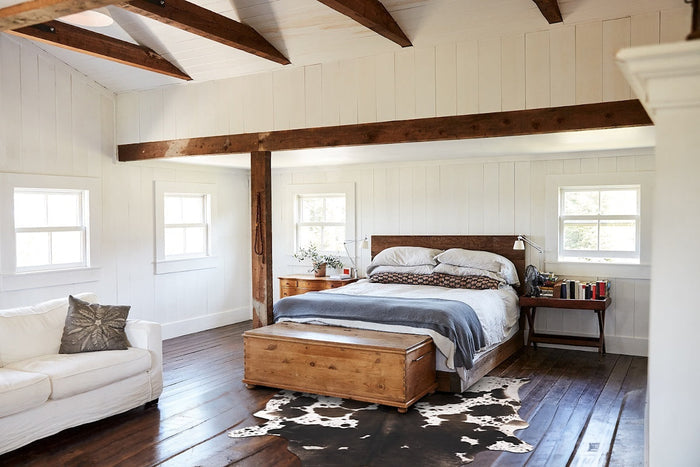 Chocolate and White Cowhide Rug #B10537