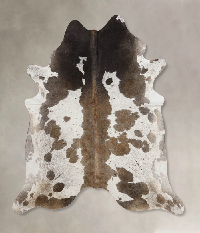 Chocolate and White Cowhide Rug #B10735