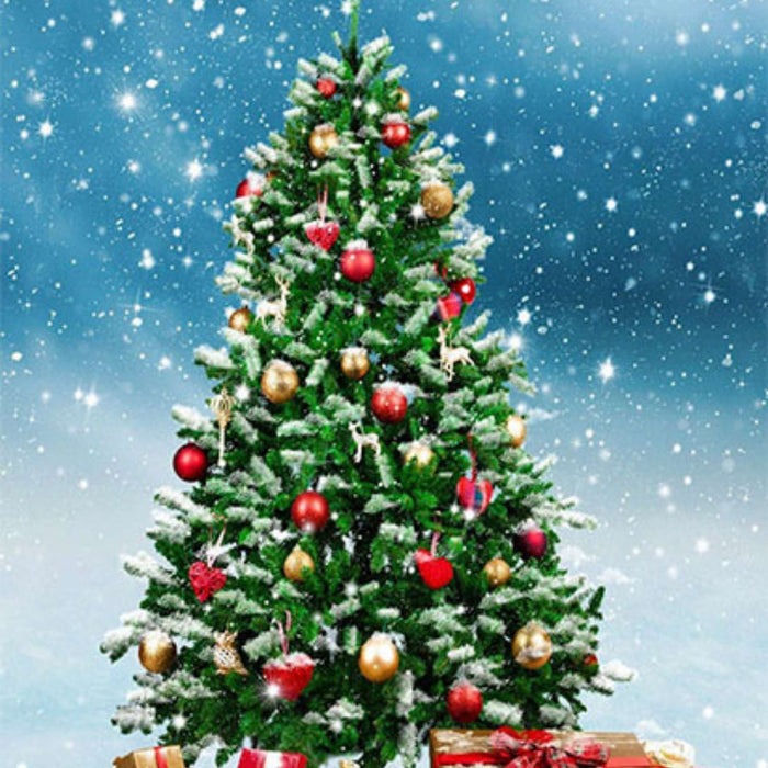 Christmas Tree Festive Holiday Print Plush Fleece Throw Blanket