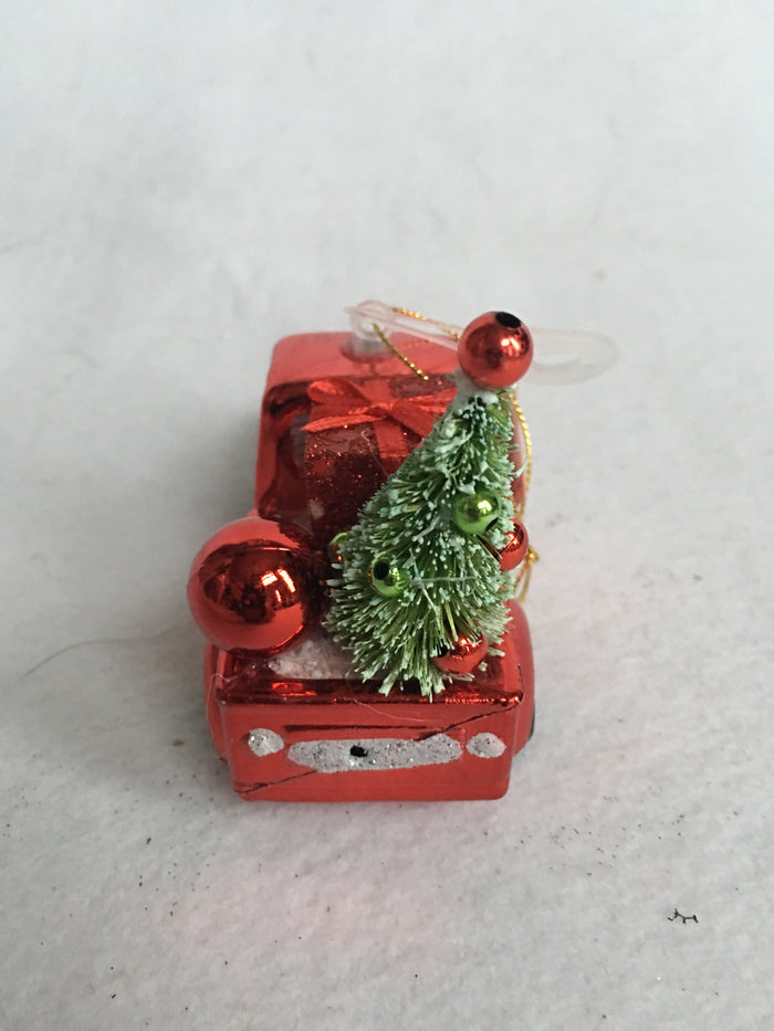 Christmas Truck Car Van Camper Carrying Tree Ornaments