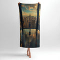 City in Your Hands 3D Print - Soft Cotton Terry Bath & Beach Towel