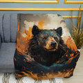 Classic Bear Print Plush Fleece Throw Blanket