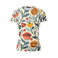 Colorful Field Women's Athletic Print T-Shirt