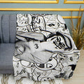 Cool Troll Meme Print Plush Fleece Throw Blanket