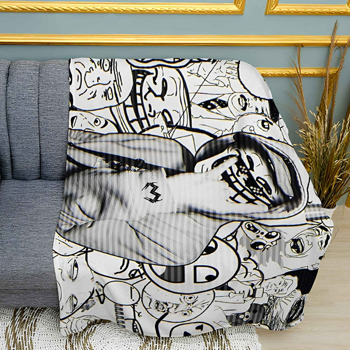 Cool Troll Meme Print Plush Fleece Throw Blanket