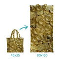 Cryptocurrency Gold 2-in-1 Beach Towel Tote Bag