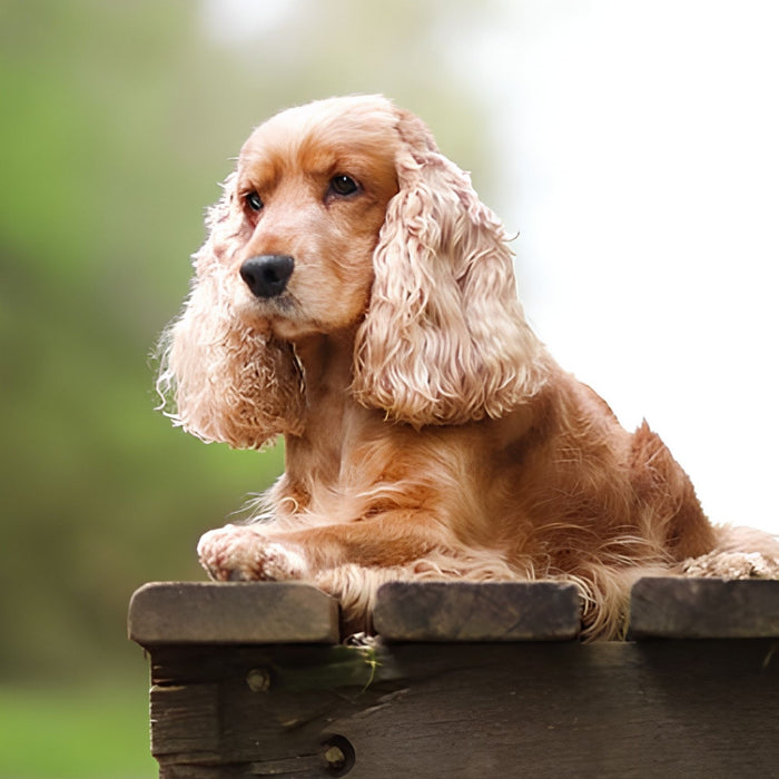 Cute Cocker Spaniel Print Plush Fleece Throw Blanket