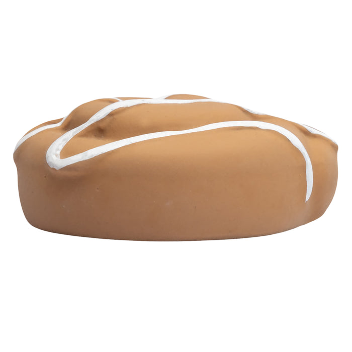 Danish Pastry Natural Rubber Teether, Rattle & Pretend Play
