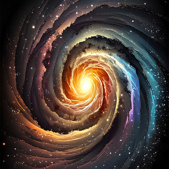 Deep Space Galaxy Print Plush Fleece Throw Blanket