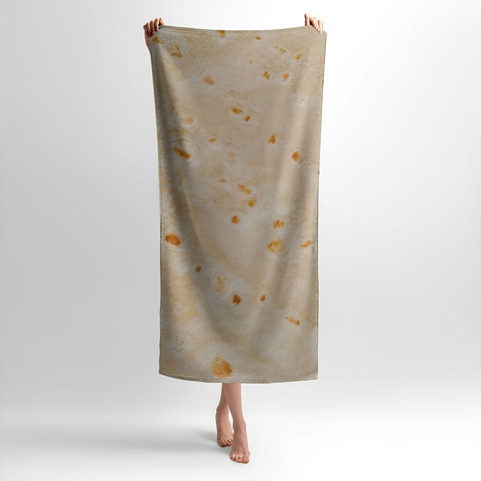 Delicious Pita Bread Print - Soft Cotton Terry Bath & Beach Towel