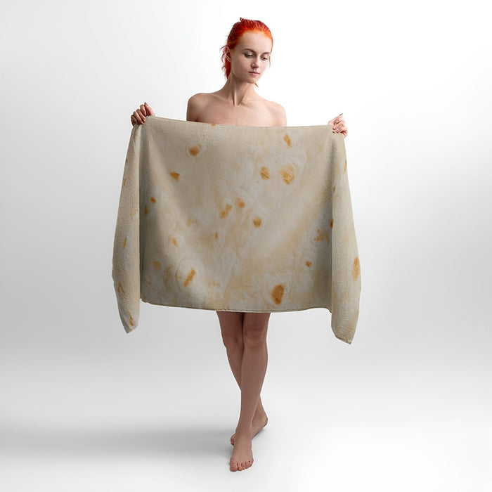 Delicious Pita Bread Print - Soft Cotton Terry Bath & Beach Towel