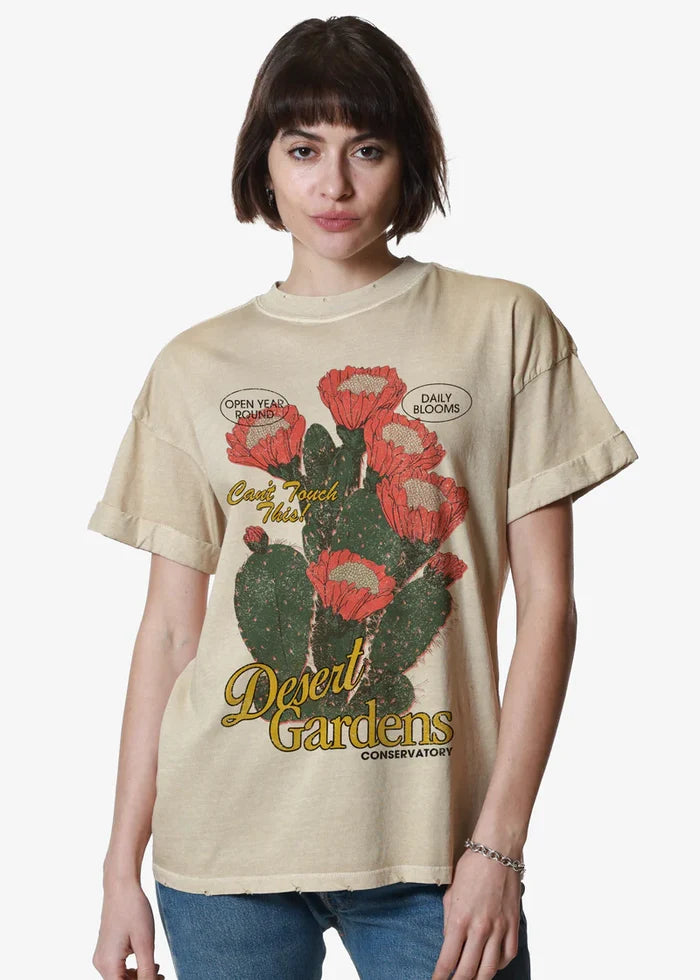 Desert Gardens Sand Boyfriend Tee