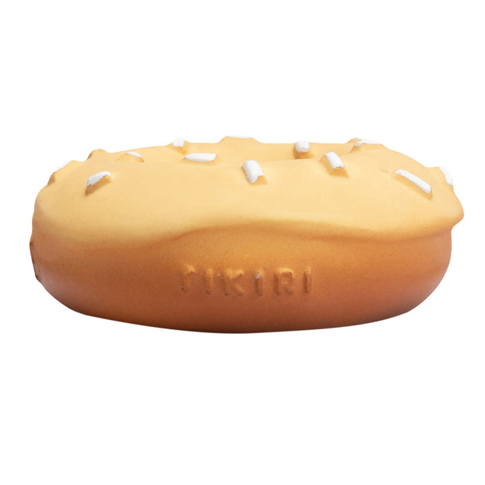 Donut Natural Rubber Teether, Rattle & Pretend Play