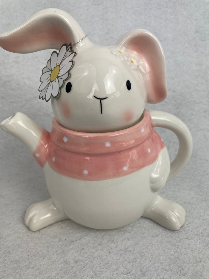 Easter Precious Bunny Ceramic Teapot