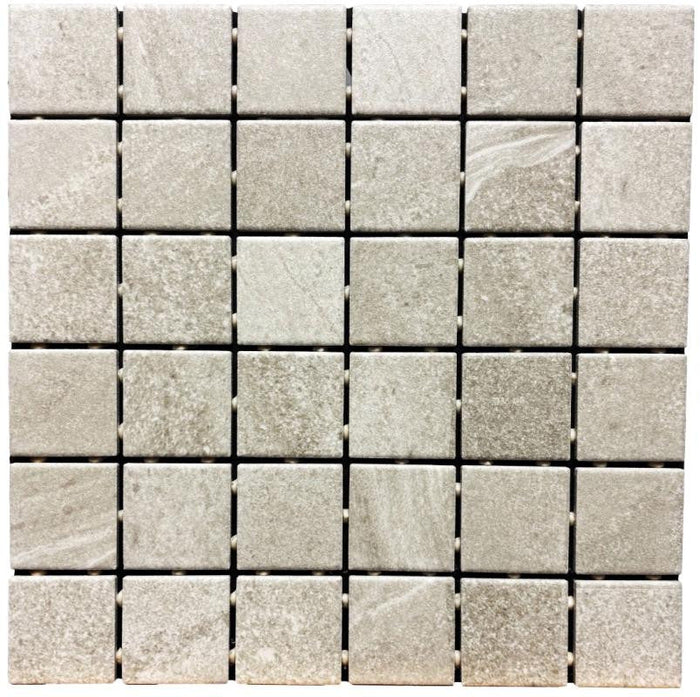 Edmonton Sandy Beige 2x2 Matte Porcelain Mosaic Tile 12x12
