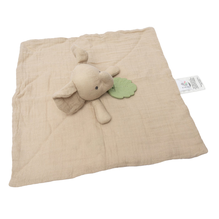 Elephant Comforter with Rubber Teether