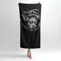 Enchanted Medusa Print - Soft Cotton Terry Bath & Beach Towel