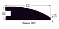 Engineered Hardwood Moldings - Acacia - Handscraped Cognac in Flush Reducer