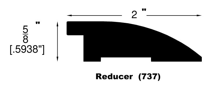 Engineered Hardwood Moldings - Acacia - Walnut in Flush Reducer