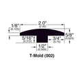 Engineered Hardwood Moldings - Artisan Brushed Oak - Nutmeg in T-Molding