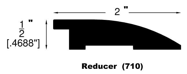 Engineered Hardwood Moldings - Handscraped - Oak - Charlotte in Flush Reducer