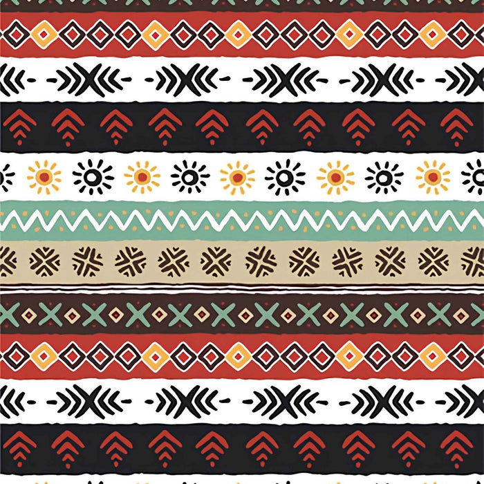 Ethno Modern Folk Pattern Plush Fleece Throw Blanket