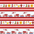 Everyday Heroes by Pam Branch - Firefighter Stripe Red 1348-88