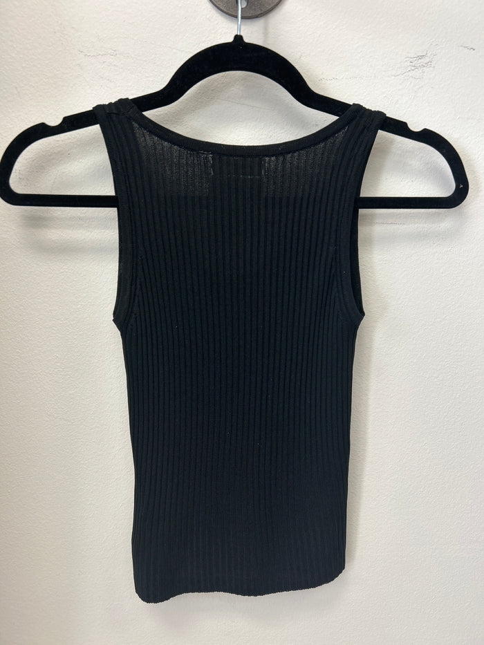 Everyday Ribbed Tank Top - Black