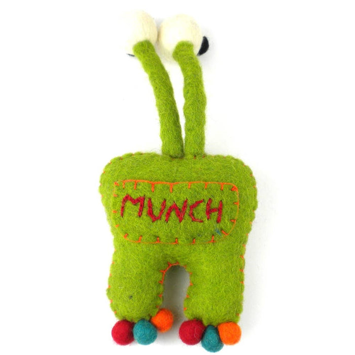 Felt Tooth Fairy Pillow - Green Monster