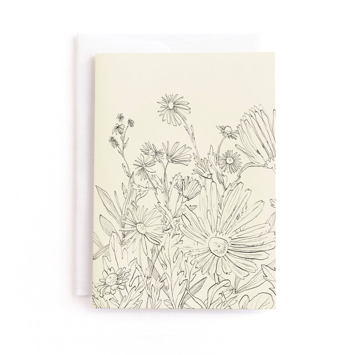 Field Of Wild Flowers I, Blank Inside Greeting Card