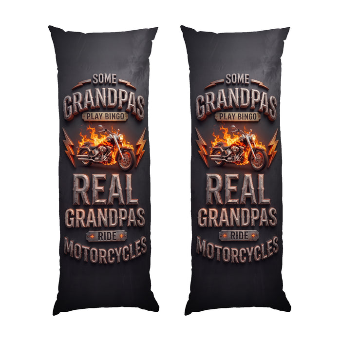 Fire Motorcycle Graphic Body Pillow Long Hugging Pillow for Bikers