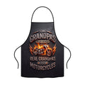 Fire Motorcycle Graphic Chef Apron for Grilling and BBQ